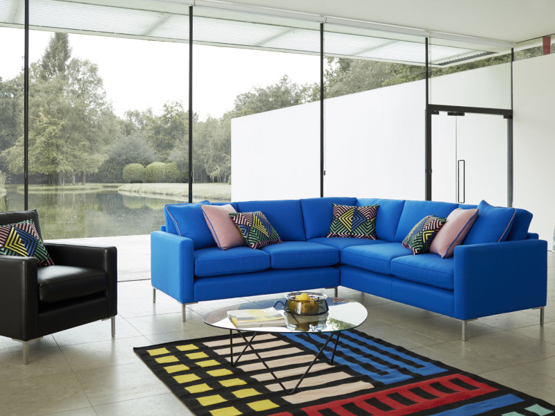 A Metro corner unit photographed in an ultra modern penthouse location.