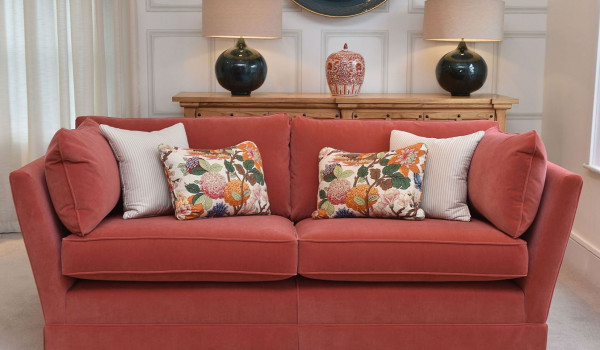 Luxurious-bespoke-Delcor-sofa beds-handcrafted in Britain-available in small double, standard double and Queen size. Easy to use sofa bed action-Available in Boxer-Designer-Lofa-Madison-Magnum and Sundance styles. Extensive fabric selection-over 10,000 options-including plush velvets-fine leathers-diverse patterned or plain fabrics-colour palette including, red, green, black, white, grey blue, purple, yellow, cream and more.