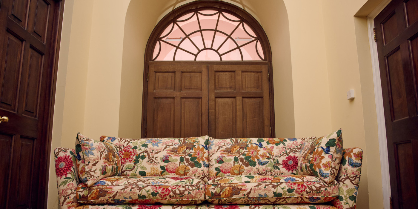 Luxurious-bespoke-Turin-Delcor-sofas-handcrafted in Britain-available in two and half seater-three-seater-four- seater. Extensive fabric selection-over 10,000 options-including plush velvets-fine leathers-diverse patterned or plain fabrics-colour palette including, red, green, black, white, grey blue, purple, yellow, cream and more.