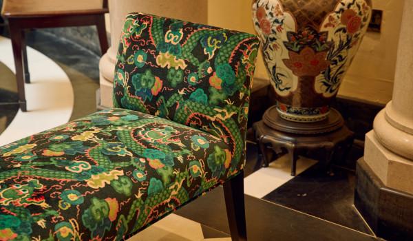 detail shot of the Delcor Carmen bench